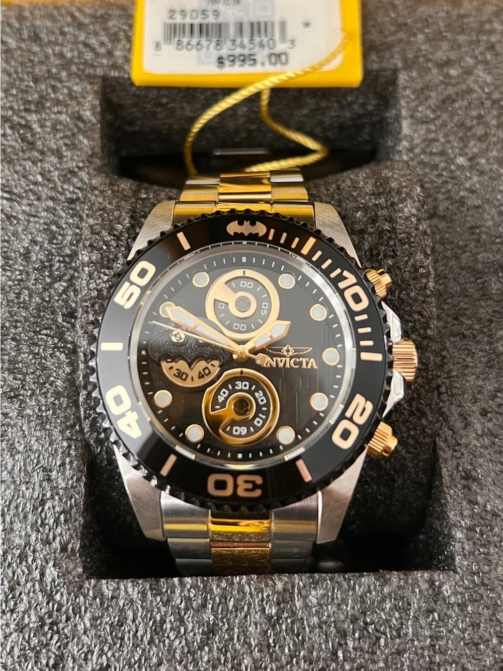 Limited Edition Invicta Silver and Gold Dive Watch